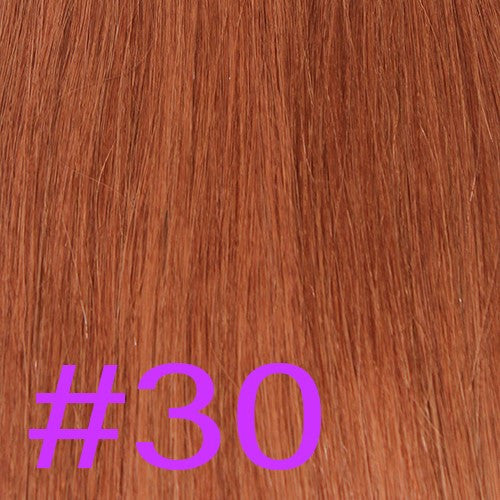 20" V-Tip Fusion Hair Extensions EUROPEAN STRAIGHT - Colour #030 - Light Auburn