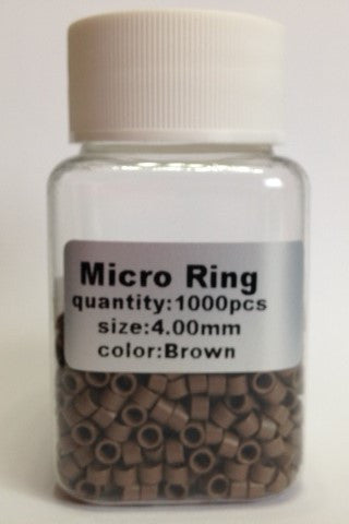 Micro Link Beads - 4mm Screw Type - 004 - Brown