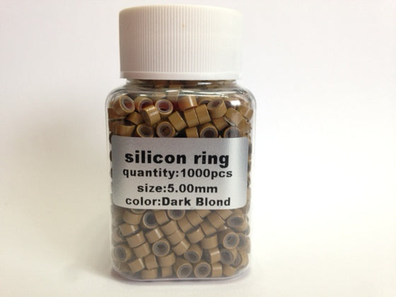 Micro Link Beads - 5mm With Silicone Lining - 008 - Dark Blonde