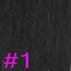 24" V-Tip Fusion Hair Extensions EUROPEAN STRAIGHT - Colour #001 - Jet Black