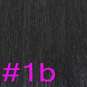 20" Nano Ring LUXURY EUROPEAN Hair Extensions STRAIGHT - Colour #001B - Natural Brown/Black
