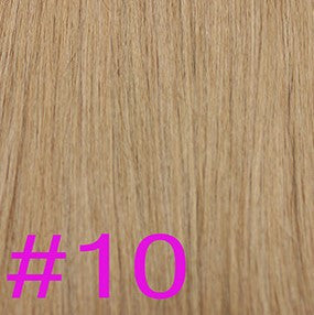 24" V-Tip Fusion Hair Extensions EUROPEAN STRAIGHT - Colour #010 - Medium Ash Brown