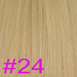 24" V-Tip Fusion Hair Extensions EUROPEAN STRAIGHT - Colour #024 - Light Blonde