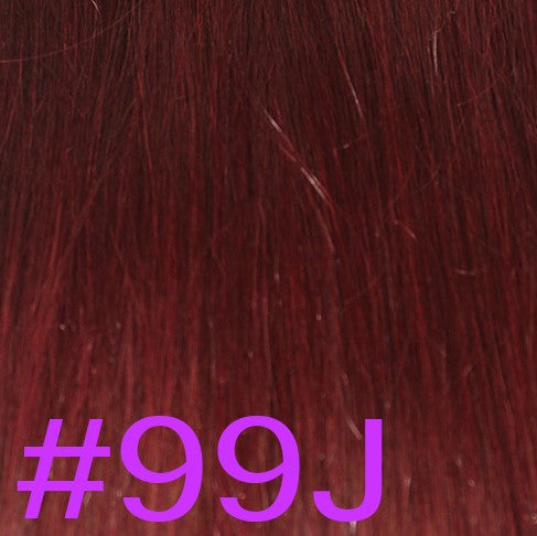 20" V-Tip Fusion Hair Extensions EUROPEAN STRAIGHT - Colour #099J - Merlot Plum
