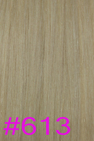 20" V-Tip Fusion Hair Extensions EUROPEAN BEACH WAVE - Colour #613 - Pearl Blonde