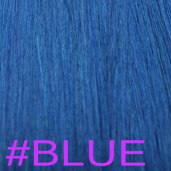 20" Tape In Extensions EUROPEAN STRAIGHT - Colour #BLUE - Blue