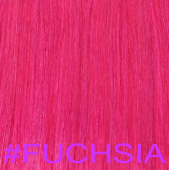 20" V-Tip Fusion Hair Extensions EUROPEAN STRAIGHT - Colour #FUCHSIA - Fuchsia