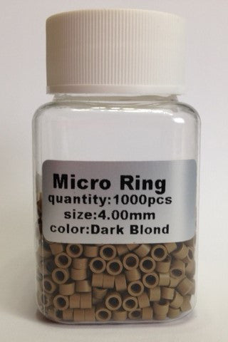 Micro Link Beads - 4mm Screw Type - 008 - Dark Blonde