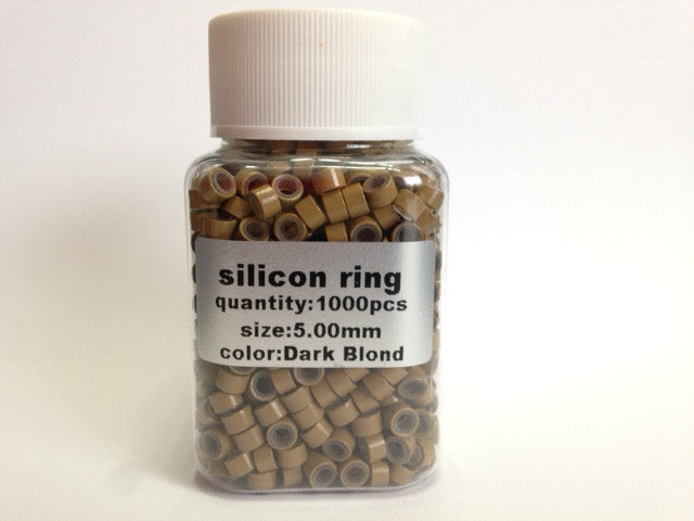 Micro Link Beads - 5mm With Silicone Lining - 008 - Dark Blonde