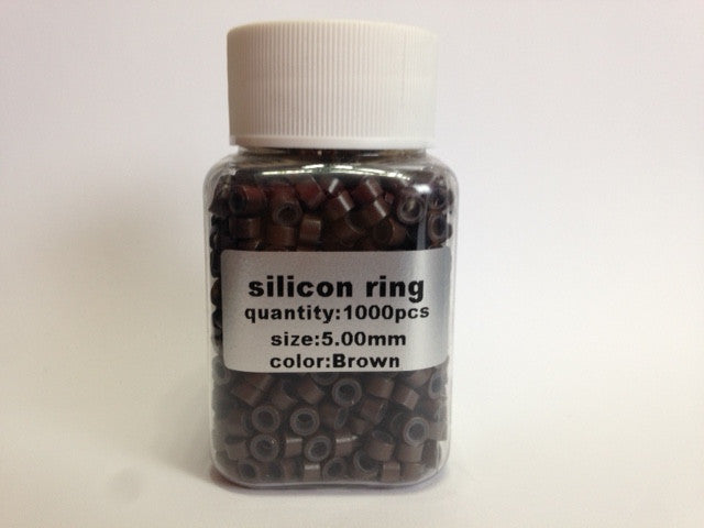 Micro Link Beads - 5mm With Silicone Lining - 002 - Brown