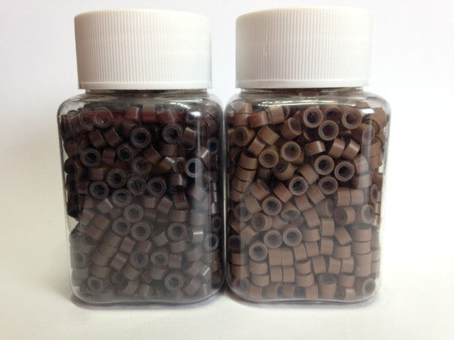 Micro Link Beads - 5mm With Silicone Lining - 002 - Brown