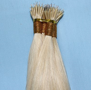 20" Nano Ring LUXURY EUROPEAN Hair Extensions STRAIGHT - Colour #022 - Medium Blonde