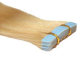 20" Tape In Luxury EUROPEAN Virgin Remy Extensions STRAIGHT - Colour #060 - Lightest Golden Blonde