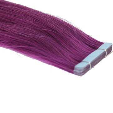 20" Tape In Extensions EUROPEAN STRAIGHT - Colour #PURPLE - Purple