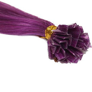 20" V-Tip Fusion Hair Extensions EUROPEAN STRAIGHT - Colour #PURPLE - Purple